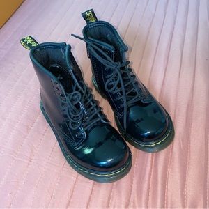 Dr. Martens | Toddler girl black patent boots size 10